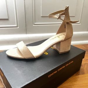 Lulus Harper Natural Suede Ankle Strap Heels - 7.5